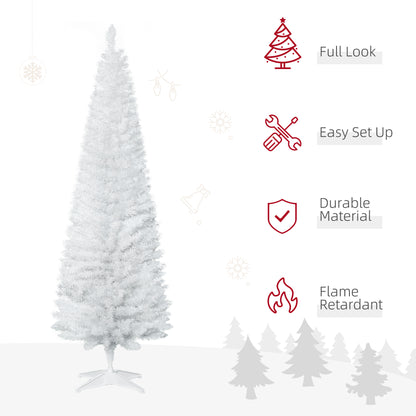 Sapin de Noël artificiel mince style crayon 6 pi
