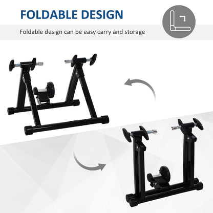 Entraîneur de vélo pliable pour intérieur 26-28" 700C