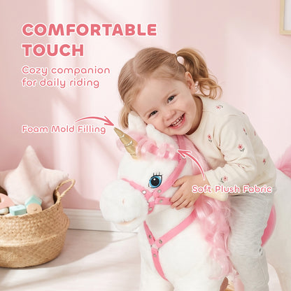 Cheval à bascule licorne pour bébé
