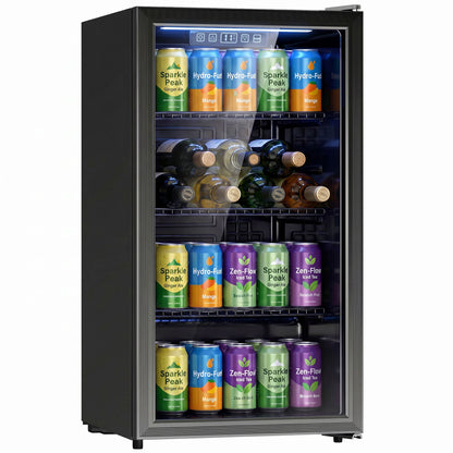 Réfrigérateur à boissons 2,4 pi³ porte vitrée double couche
