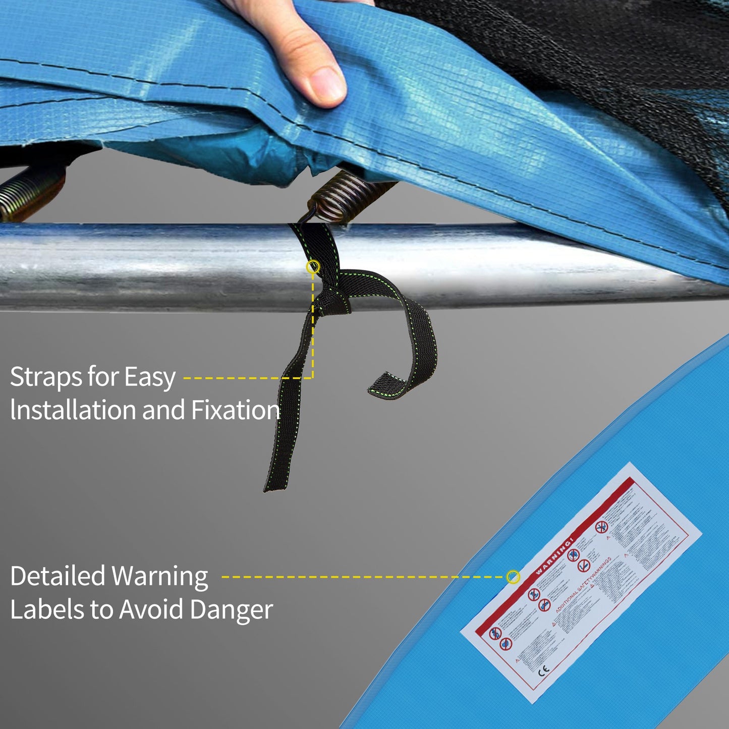 Coussin de protection trampoline rond 426 cm