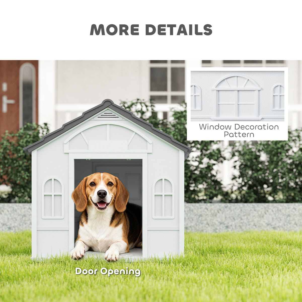 Niche pour chien 66 cm — grise