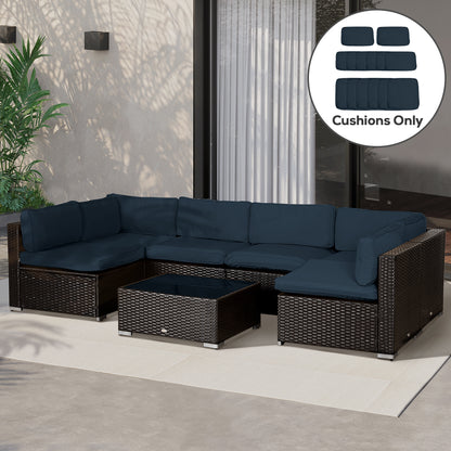 Housses de coussins patio ensemble 14 pièces polyester
