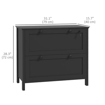 Classeur 2 tiroirs verrouillable avec barre ajustable