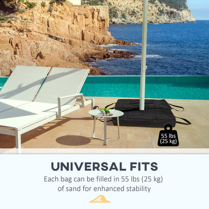 Sacs lestés pour parasol de patio, lot de 2