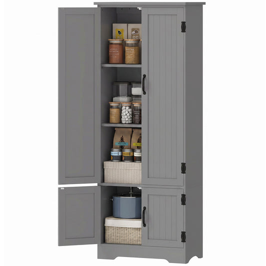 Armoire de cuisine 4 portes avec étagères réglables