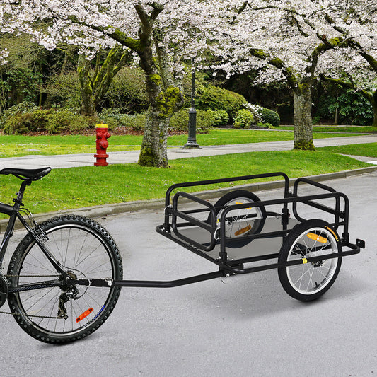 Remorque vélo cargo pliable en acier