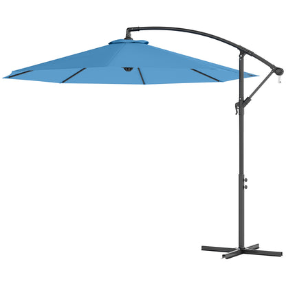 Parasol déporté patio 10 pieds cantilever avec base croisée