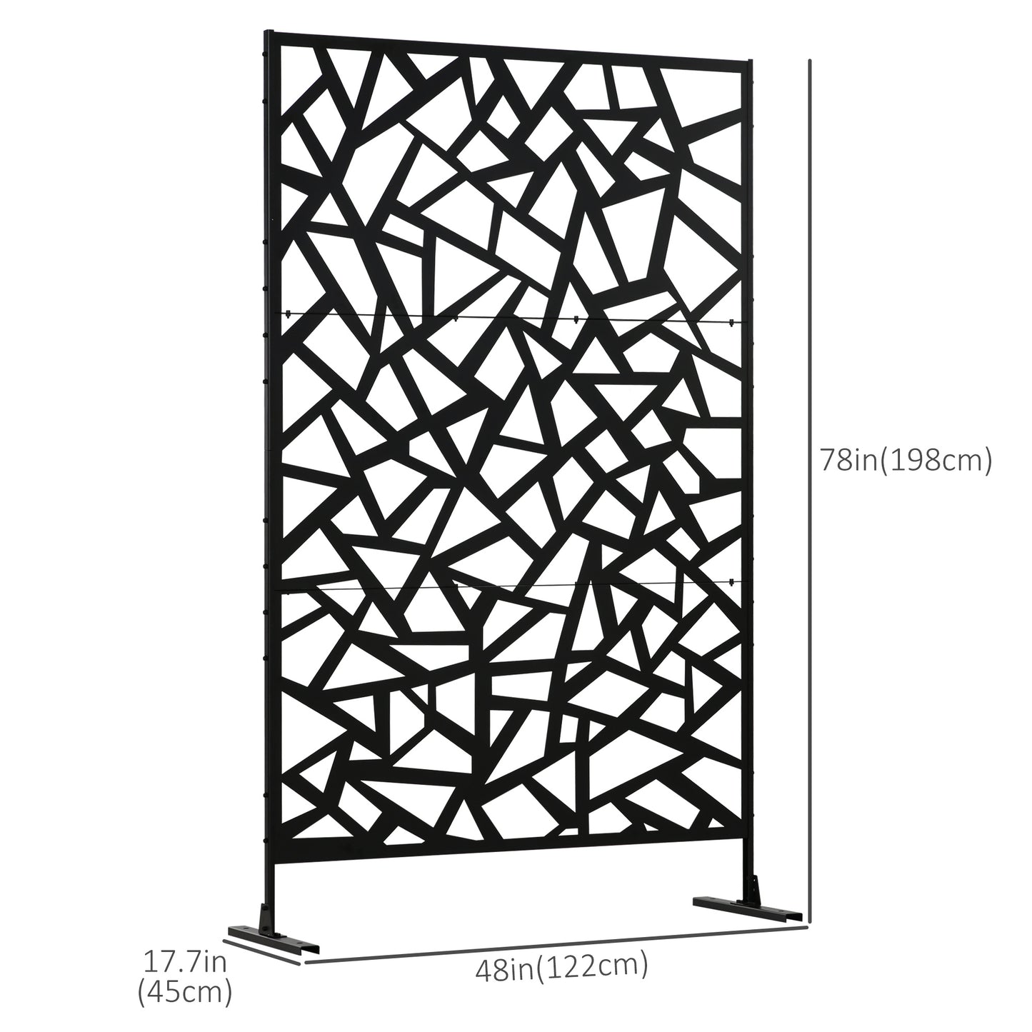 Outsunny Privacy Screen - Willow Style Outdoor Decorative Panel