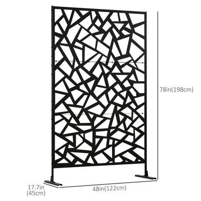 Outsunny Privacy Screen - Willow Style Outdoor Decorative Panel