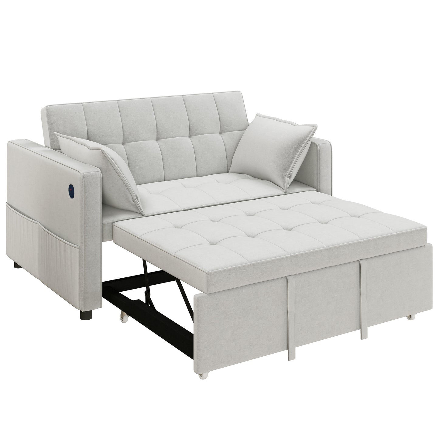 Canapé-lit convertible 3-en-1 avec chargement USB