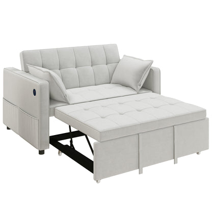 Canapé-lit convertible 3-en-1 avec chargement USB