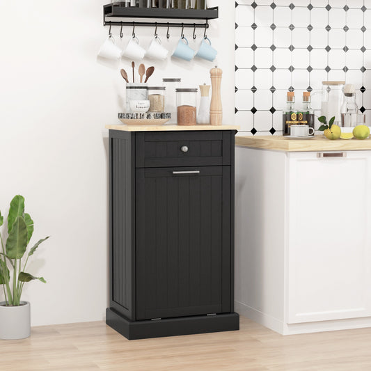 Armoire poubelle basculante avec tiroir