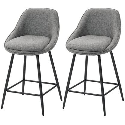 Tabourets de bar pivotants rembourrés avec dossiers