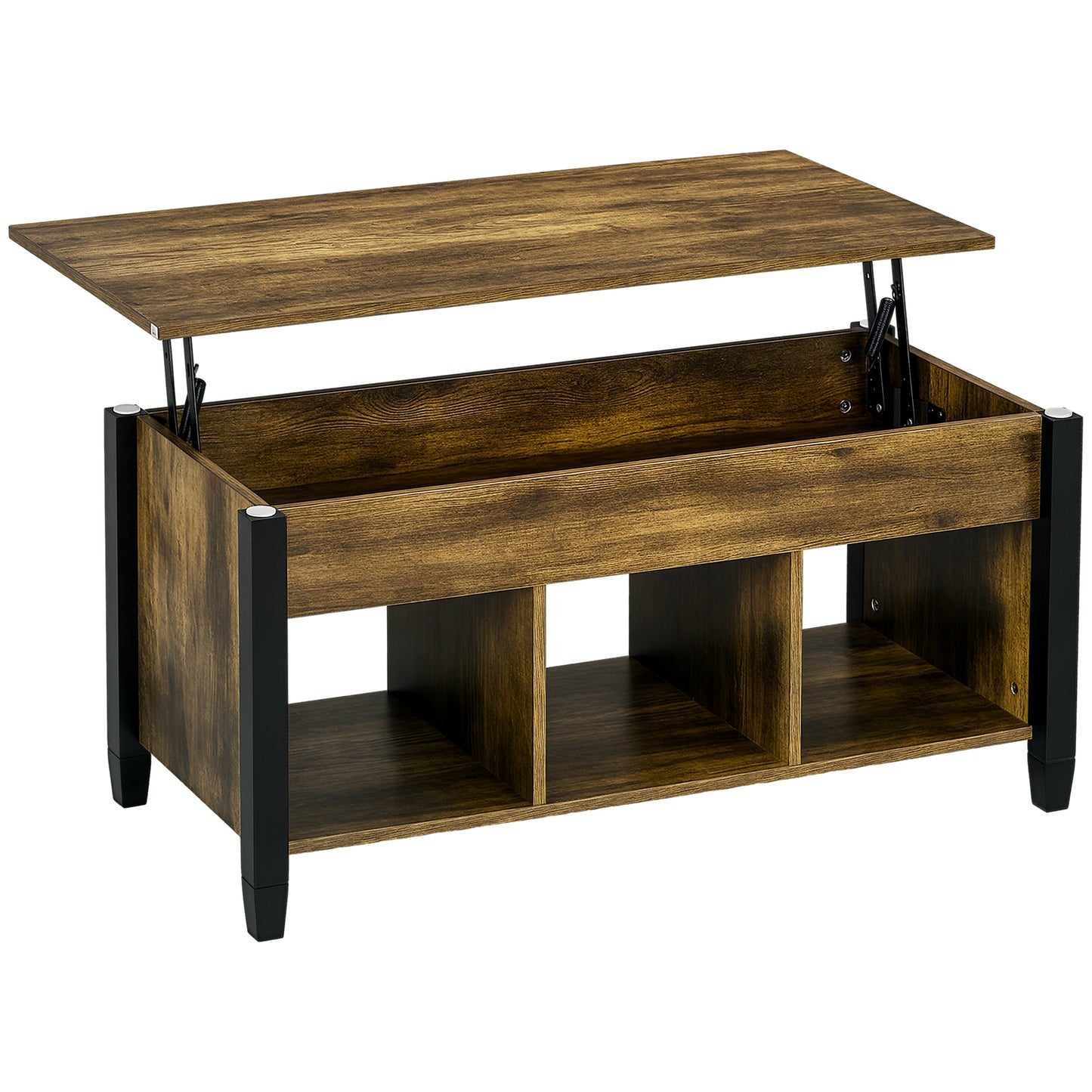 Table basse relevable moderne avec rangement caché