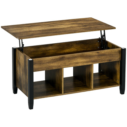 Table basse relevable moderne avec rangement caché