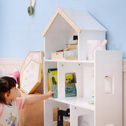 Meuble de rangement pour jouets et livres 3 tablettes