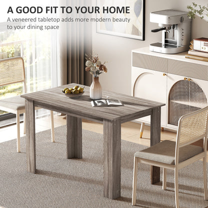 Table à manger 119 cm bois ingénierie 4-6 personnes