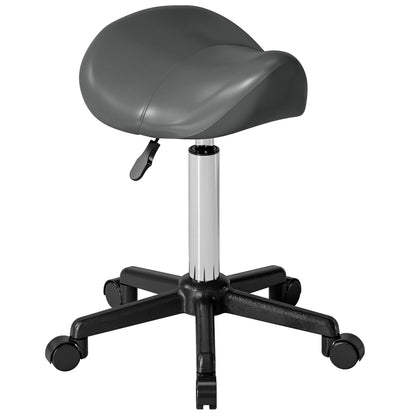 Tabouret selle ergonomique pivotant à roulettes
