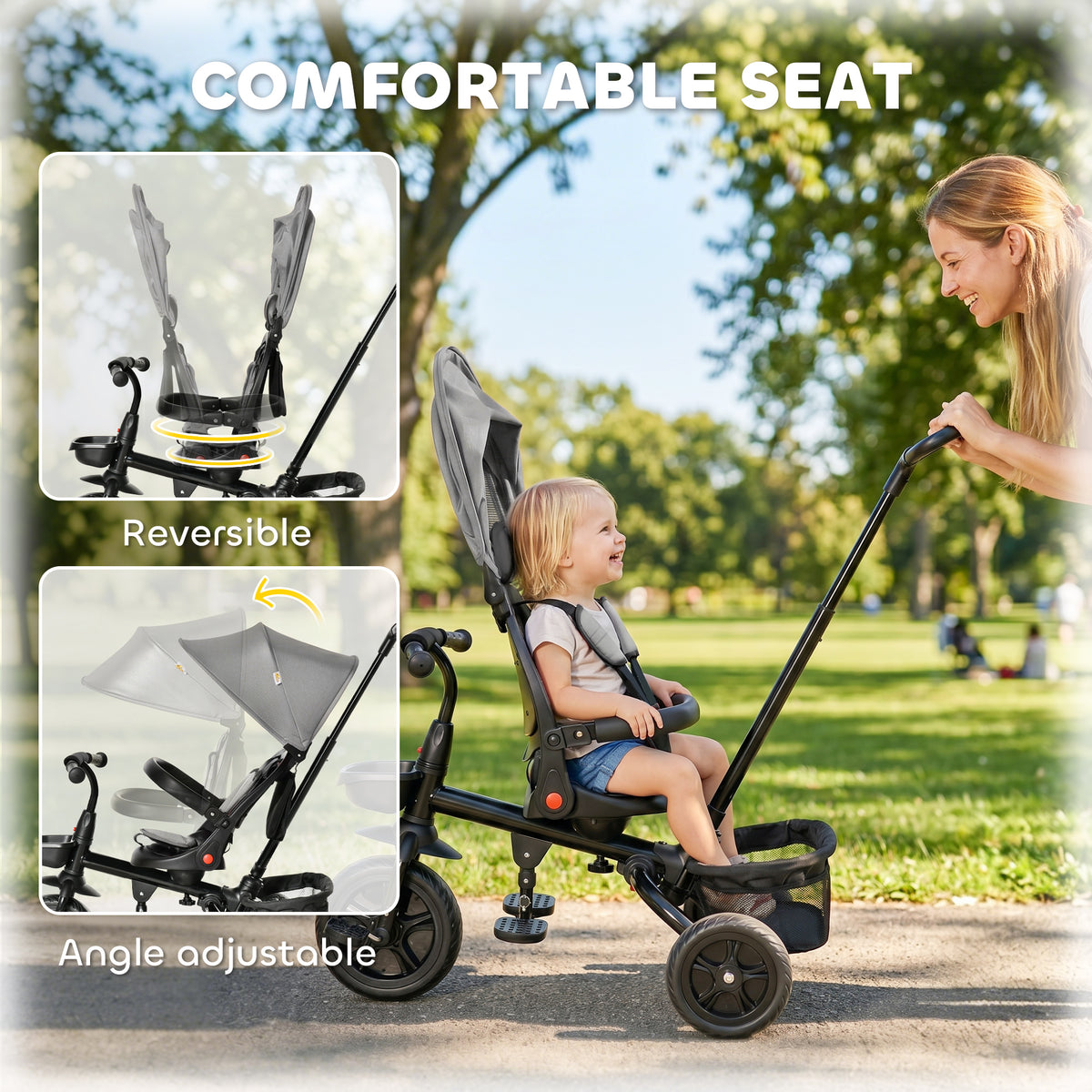 Tricycle évolutif 5-en-1 pour tout-petits