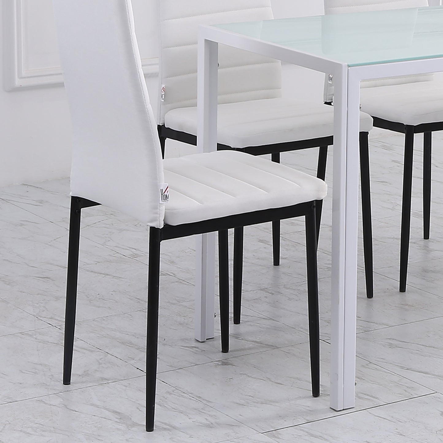 Chaises de salle à manger rembourrées ensemble de 4