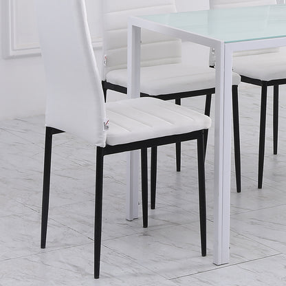 Chaises de salle à manger rembourrées ensemble de 4
