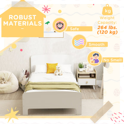 Lit bas enfant design sécuritaire MDF