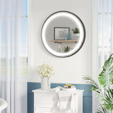 Miroir de salle de bain à DEL lumineux et antibuée