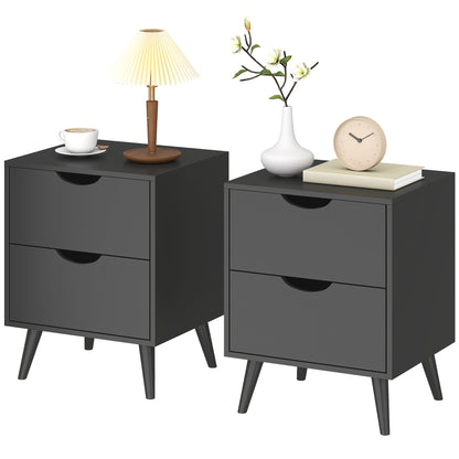 Tables de chevet modernes ensemble de 2 tiroirs