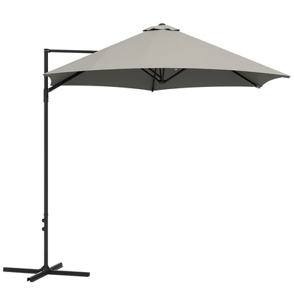 Parasol déporté cantilever 8,5 pieds avec base