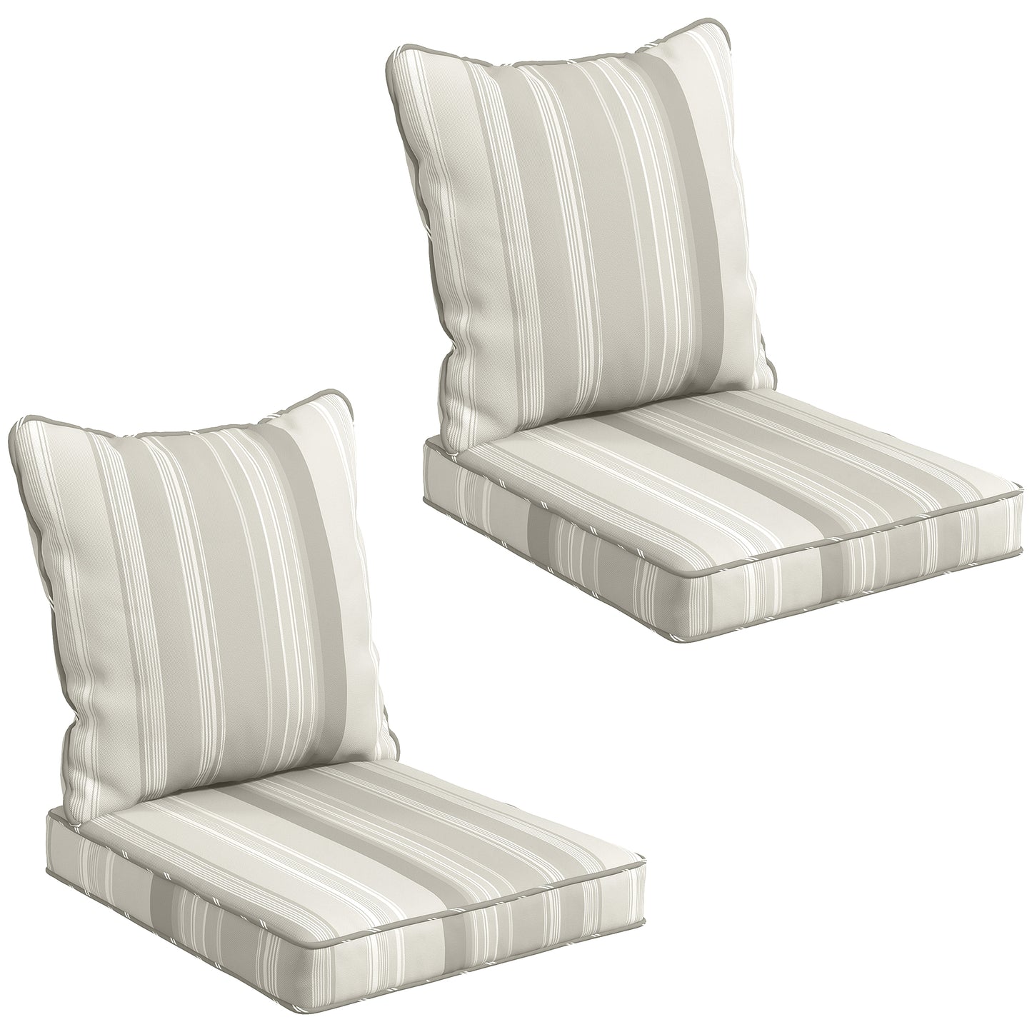 Coussins de chaise de patio ensemble de 2