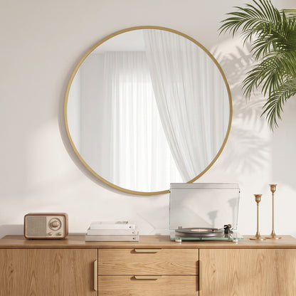 Miroir mural décoratif rond moderne