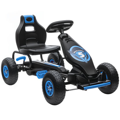 Kart à Pédales Aosom pour Enfants - Cadre Acier avec Freins