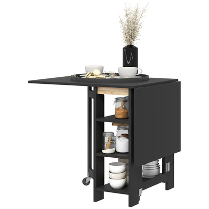Table à manger pliante avec rangement et abattants