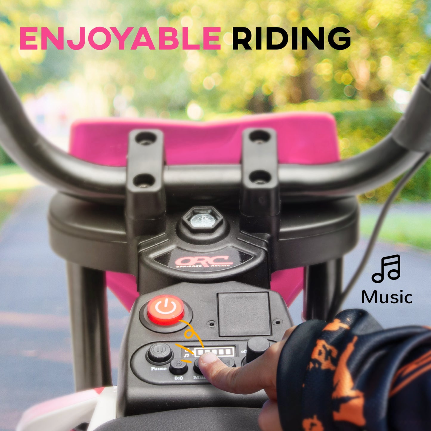Moto électrique enfant 12V avec roues stabilisatrices