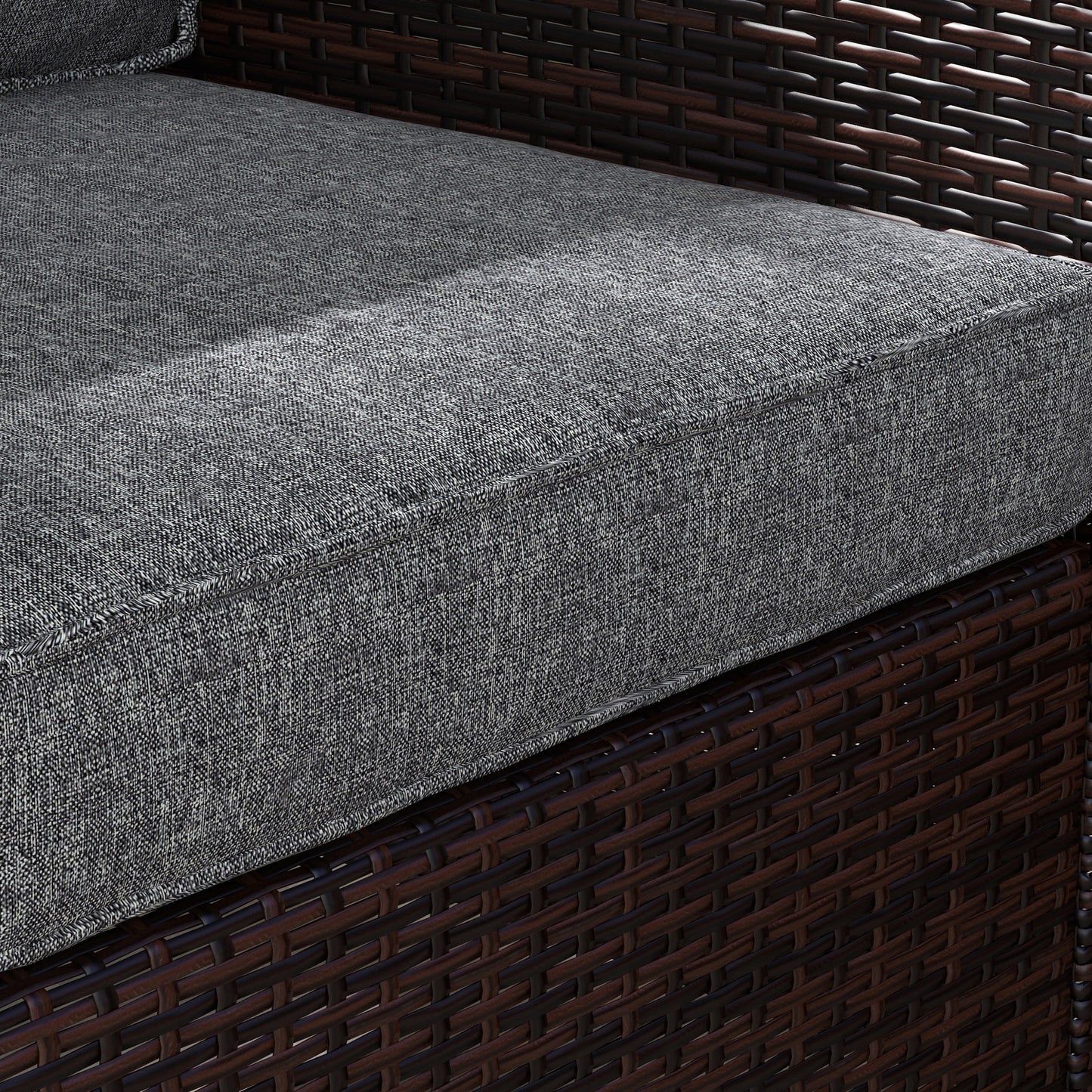 Coussins chaise patio 4 pièces avec dossier