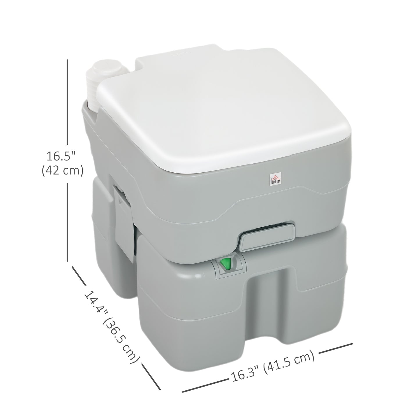 Toilette portable de camping rinçable avec réservoirs 20L