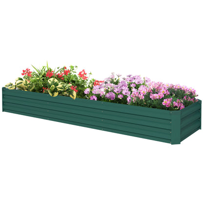 Bac surélevé galvanisé 8'x2'x1' pour jardin