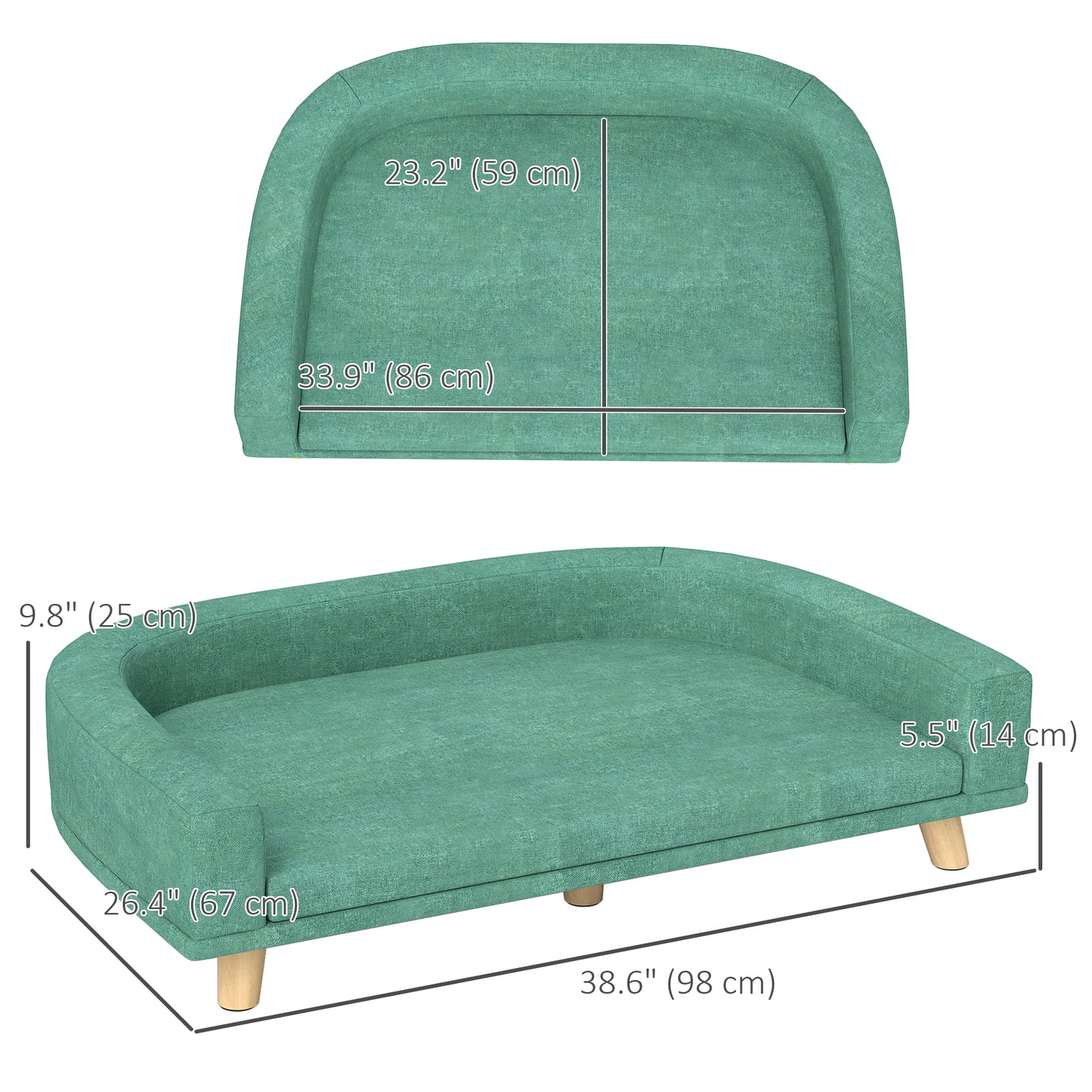 Canapé pour chien grande taille housse lavable