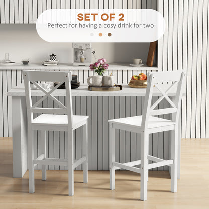 Tabourets de comptoir ensemble de 2 style fermier