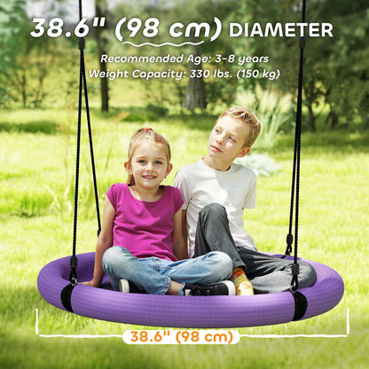 Balançoire nid d'oiseau ronde pour enfants
