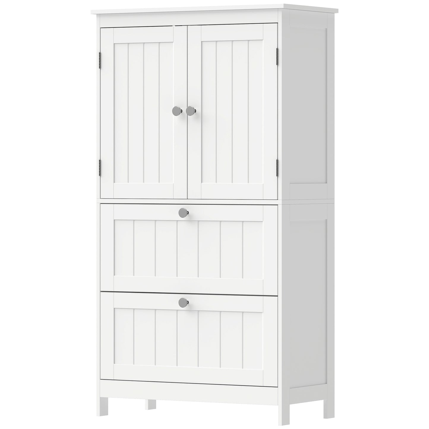 Armoire de salle de bain étroite 2 tiroirs