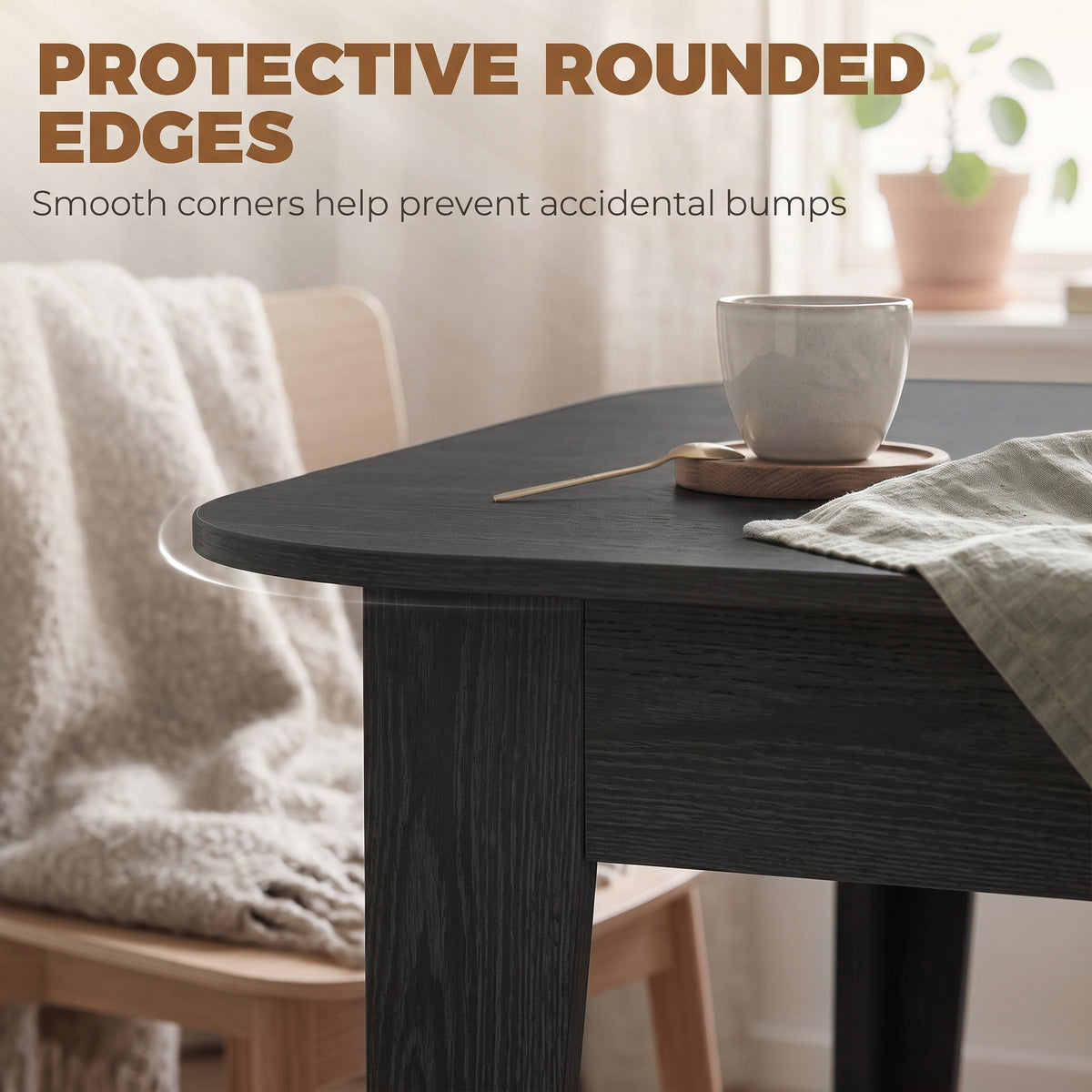 Table à manger ovale extensible de style fermette