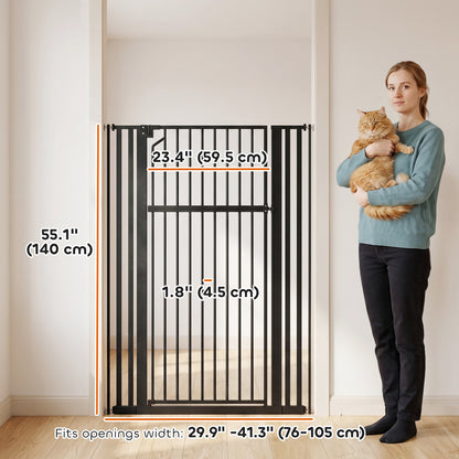 Barrière pour animaux 140 cm extra haute ajustable