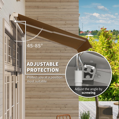 Auvent rétractable patio aluminum réglable