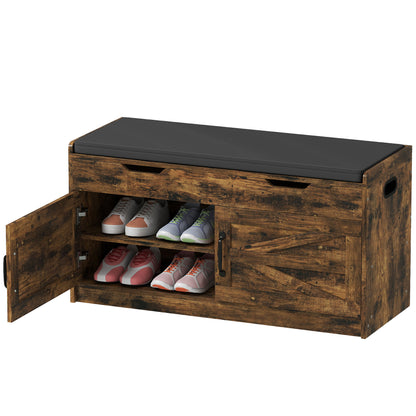 Banc d'entrée avec rangement à chaussures 2 niveaux