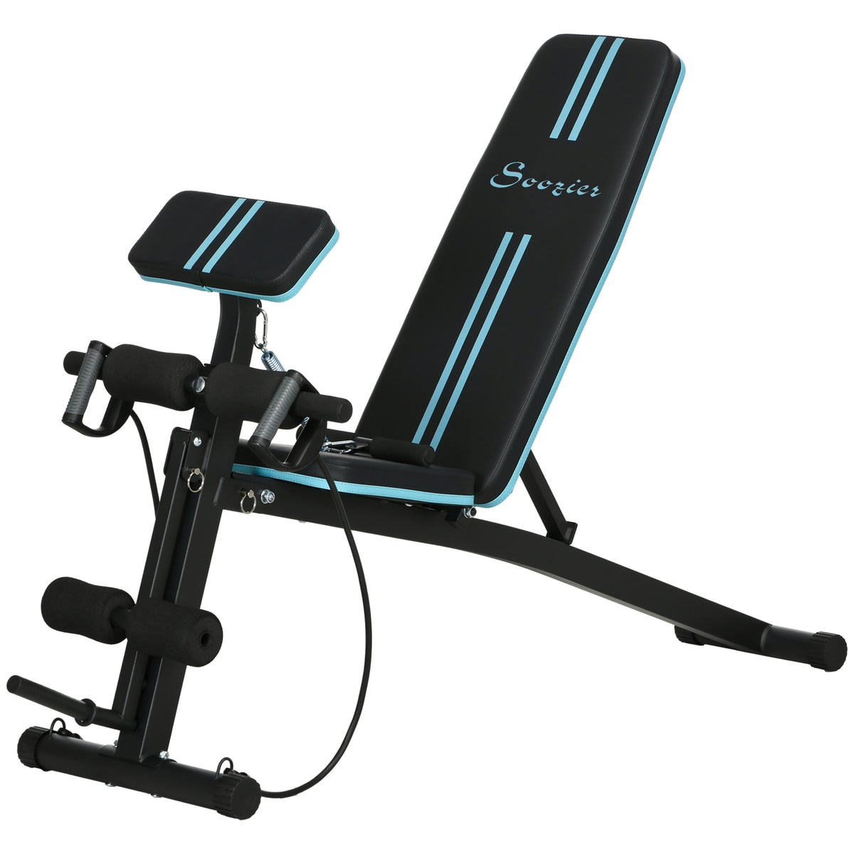 Banc d'entraînement pliable réglable pour musculation à domicile