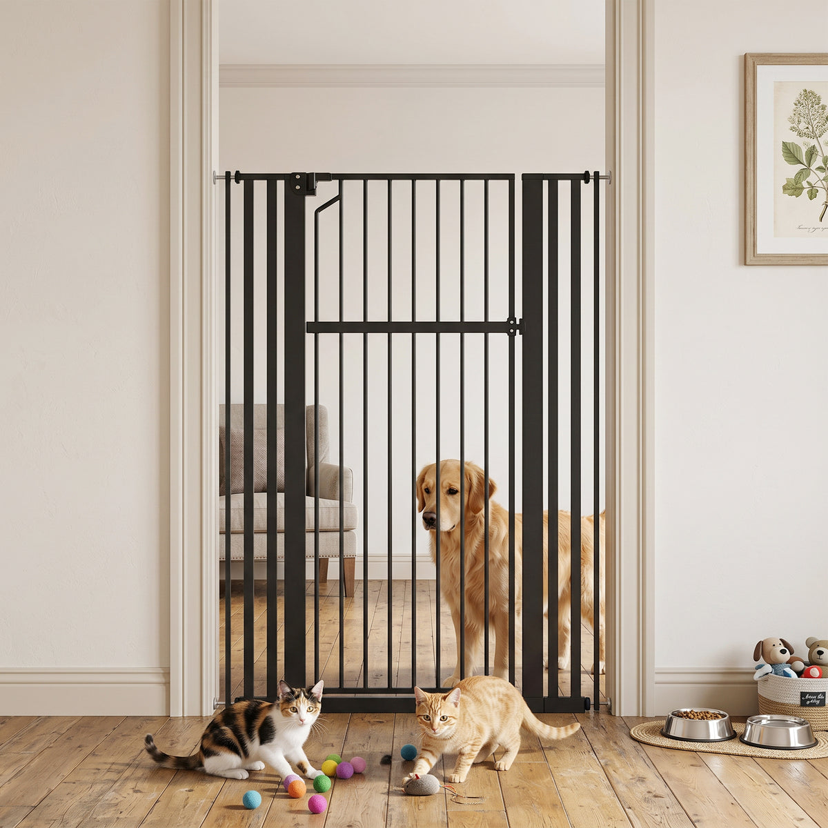 Barrière pour animaux 140 cm extra haute ajustable