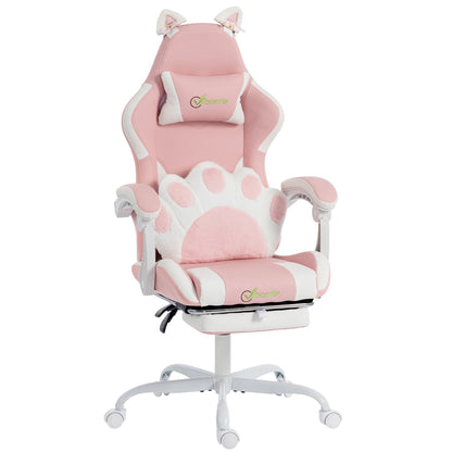 Chaise de jeu ergonomique avec oreillons de chat