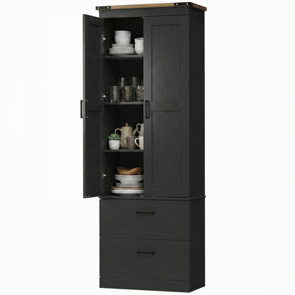 Armoire de cuisine haute 4 niveaux avec tiroirs